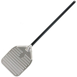 Pizza Peel 12'' square Perforated Metal handle Length 140cm - CESPP14012S