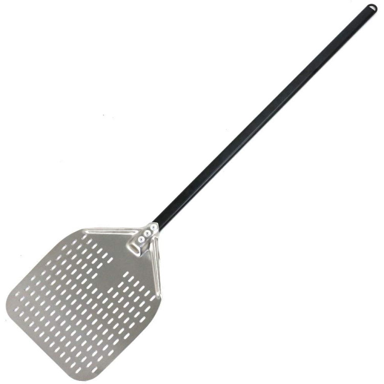 Pizza Peel 12'' square Perforated Metal handle Length 140cm - CESPP14012S