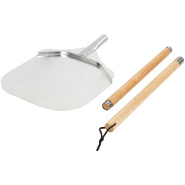 Pizza Peel 12'' square Wood handle Length 132cm - CESPRX13212