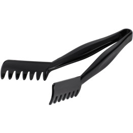 11" Black Angled Spaghetti Tongs Polycarbonate- CESPTONG1