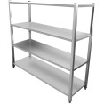Commercial Shelving Unit 4 Tier Stainless Steel 1500x400x1500mm - CESSB15040
