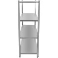 Commercial Shelving Unit 4 Tier Stainless Steel 1500x400x1500mm - CESSB15040