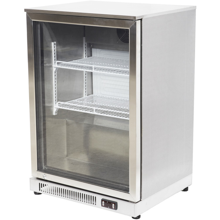 Back bar cooler 1 hinged door 128 litres Stainless steel - CESSBC01P