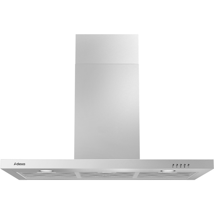 Commercial Chimney Extraction Canopy with Filter, Fan, Lights & 3 Speeds 900mm - CESSCH3A
