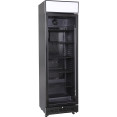 Commercial Upright Beverage Bottle Cooler 360 Litres Single Hinged Glass Door Black 600x620x2005mm | CaterEq CESSH52 Commercial Upright Beverage Bottle Cooler 360 Litres Single Hinged Glass Door Black 600x620x2005mm | CaterEq CESSH52