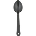 11" Buffet Catering Solid Serving Spoon Black Polycarbonate- CESSPC11