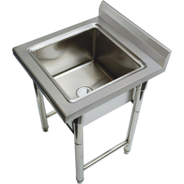 Commercial Sink Stainless steel 600x600x900mm 1 bowl Splashback - CEST145A