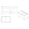Stainless Steel Stand for EHP6S Gas Cooker / EGG36S Gas Griddle / ECB36S Gas Grill 899×575×650mm | CaterEq CESTAND36S Stainless Steel Stand for EHP6S Gas Cooker / EGG36S Gas Griddle / ECB36S Gas Grill 899×575×650mm | CaterEq CESTAND36S