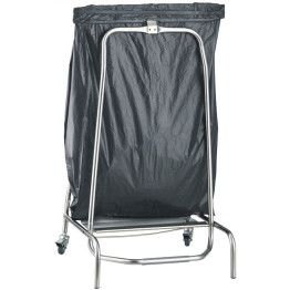 Professional Sack Holder Trolley with Castors & Pedal Closed mouth - CESTBH01
