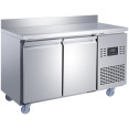 Commercial 2 Door Counter Fridge - Stainless Steel Prep Fridge 1349×700×950mm (Energy Class A) | CaterEq CESUP102 Commercial 2 Door Counter Fridge - Stainless Steel Prep Fridge 1349×700×950mm (Energy Class A) | CaterEq CESUP102