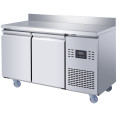 Commercial 2 Door Counter Fridge - Stainless Steel Prep Fridge 1349×700×950mm (Energy Class A) | CaterEq CESUP102 Commercial 2 Door Counter Fridge - Stainless Steel Prep Fridge 1349×700×950mm (Energy Class A) | CaterEq CESUP102