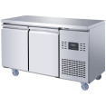 Commercial 2 Door Counter Fridge - Stainless Steel Prep Fridge 1349×700×850mm (Energy Class A) | CaterEq CESUP114 Commercial 2 Door Counter Fridge - Stainless Steel Prep Fridge 1349×700×850mm (Energy Class A) | CaterEq CESUP114