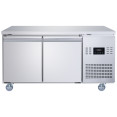 Commercial Refrigerated Counter 2 Door 228L 1349 x 600 x 850mm Fan Assisted Cooling | CaterEq CESUP202