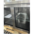 Commercial Refrigerated Counter 2 Door 228L 1349 x 600 x 850mm Fan Assisted Cooling | CaterEq CESUP202