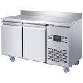 Commercial Refrigerated Counter with Upstand 2 Door 228L 1349 x 600 x 950mm Fan Assisted Cooling | CaterEq CESUP208 Commercial Refrigerated Counter with Upstand 2 Door 228L 1349 x 600 x 950mm Fan Assisted Cooling | CaterEq CESUP208