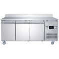 Commercial Refrigerated Counter with Upstand 3 Door 334L 1794 x 600 x 950mm Fan Assisted Cooling | CaterEq CESUP210