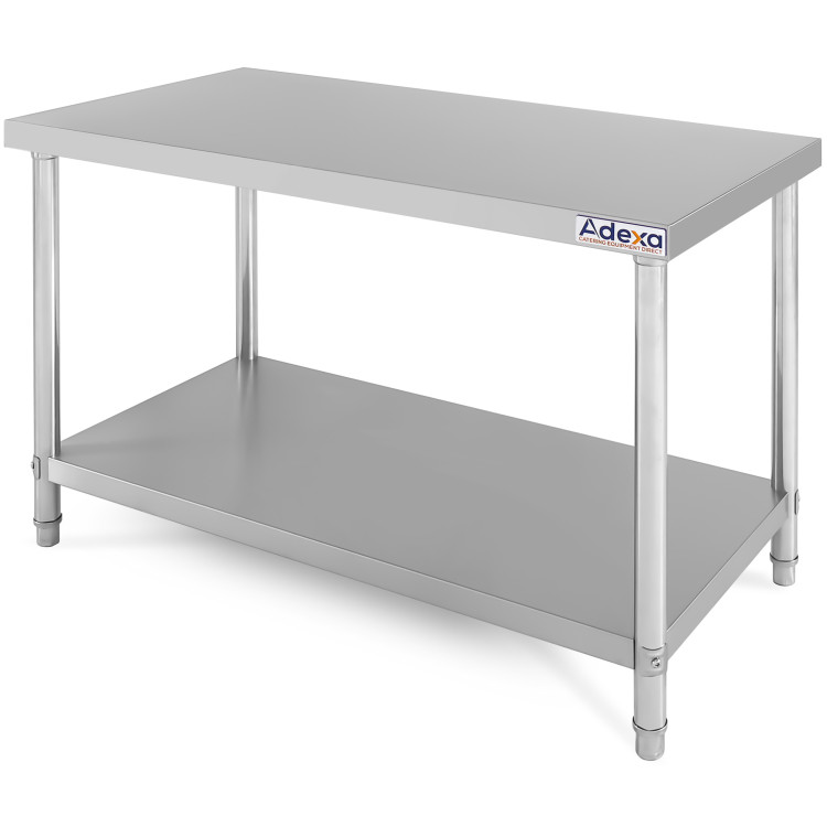 Commercial Work Table Stainless Steel Bottom Shelf 1600x600x850mm - SW1606