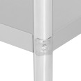Commercial Work Table Stainless Steel Bottom Shelf 1600x600x850mm - SW1606