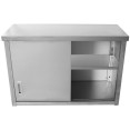 Commercial Stainless Steel Wall Cabinet with Sliding Doors 1000 x 400 x 650mm | CaterEq CESWC100402D Commercial Stainless Steel Wall Cabinet with Sliding Doors 1000 x 400 x 650mm | CaterEq CESWC100402D