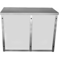 Commercial Wall Cabinet Cupboard Glass Doors Stainless Steel 1000x400x800mm | CaterEq CESWCGDHH100402