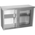 Commercial Wall Cabinet Cupboard Glass Doors Stainless Steel 1200x400x800mm | CaterEq CESWCGDHH120402 Commercial Wall Cabinet Cupboard Glass Doors Stainless Steel 1200x400x800mm | CaterEq CESWCGDHH120402