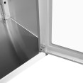 Commercial Stainless Steel Wall Cabinet with Glass Swing Doors 600 x 400 x 800mm | CaterEq CESWCGDHH60402