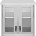 Commercial Wall Cabinet Cupboard Glass Doors Stainless Steel 800x400x800mm | CaterEq CESWCGDHH80402