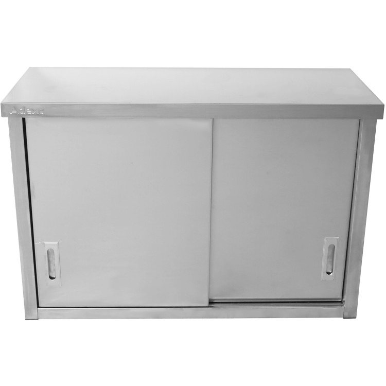 Stainless Steel Wall Cabinet with Sliding Door 1000x400x800mm | CaterEq CESWCH100402DR
