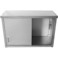 Stainless Steel Wall Cabinet with Sliding Door 1000x400x800mm | CaterEq CESWCH100402DR