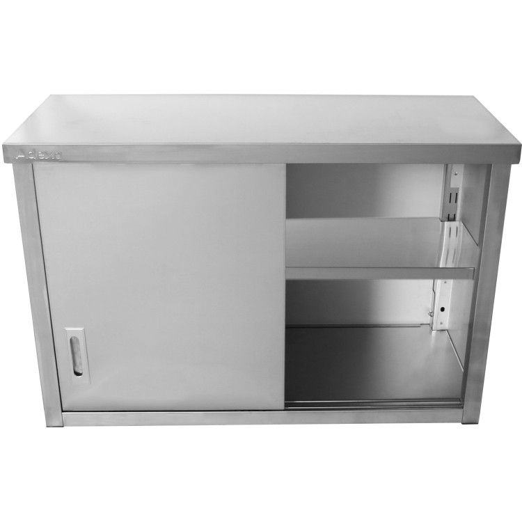 Stainless Steel Wall Cabinet with Sliding Door 2000x400x800mm | CaterEq CESWCH200402DR