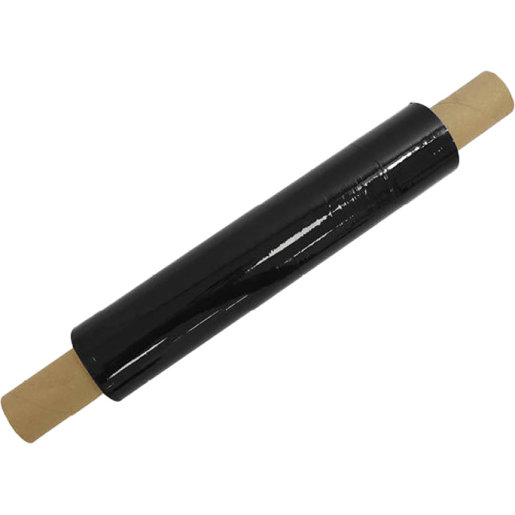 Premium 17 μm PE Stretch Film 40 cm × 300 m Extended 1.5″ Core Black | CaterEq CESWRAP24