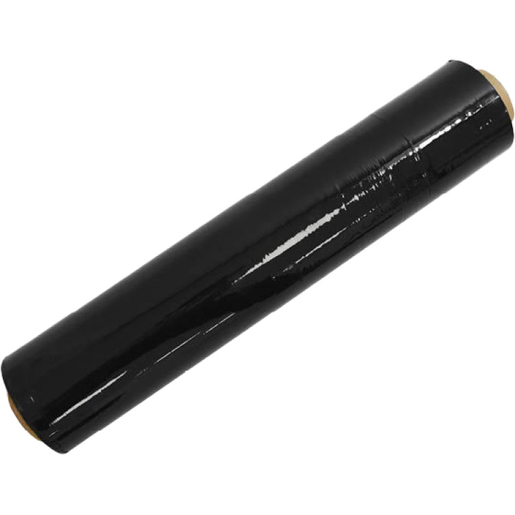 Premium 12 μm PE Stretch Film 40 cm × 250 m Flush 2″ Core Black | CaterEq CESWRAP32