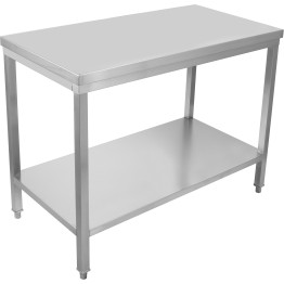 Professional Work table Stainless steel Undershelf 1000x700x900mm - CESWT70100