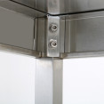 Professional Stainless Steel Work Table with Undershelf & 5cm Upstand 1800x600x950mm | CaterEq CESWT60180B