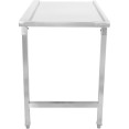 Unloading table Left side 600x650x850mm No bottom shelf No splashback Stainless steel - CESWT6065R