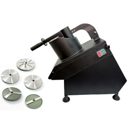 Commercial Fruit and Vegetable Cutter Black 750W with 5 Blades 620 x 250 x 500mm | CaterEq CESYC205BLACK