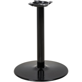 Black Table base Round Ø18'' Standard height Sandtex coating - CET18RTH