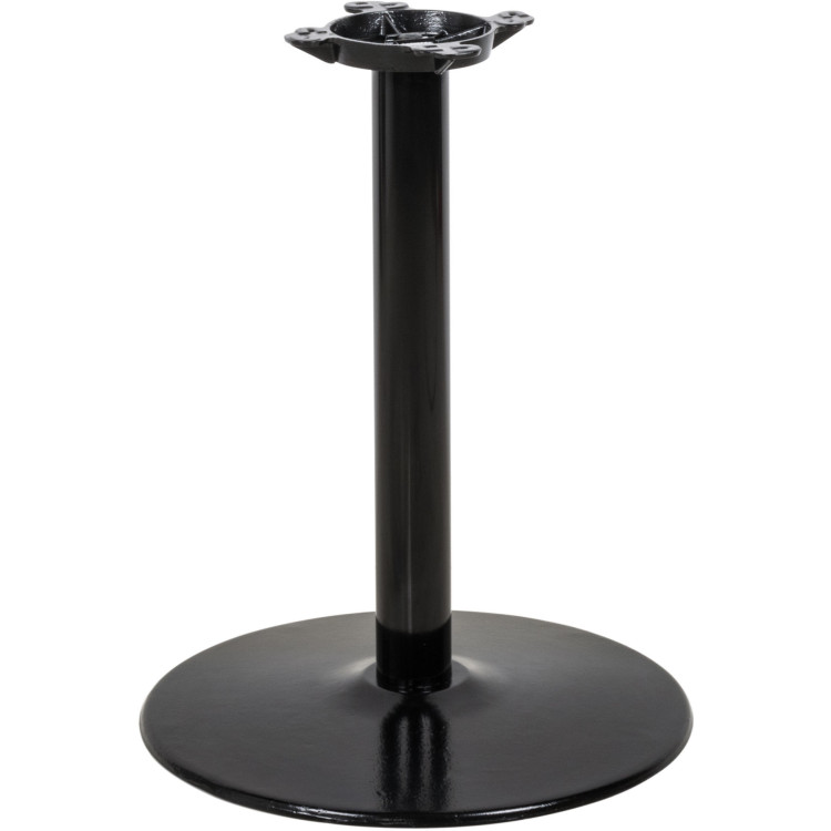 Black Table base Round Ø18'' Standard height Sandtex coating - CET18RTH