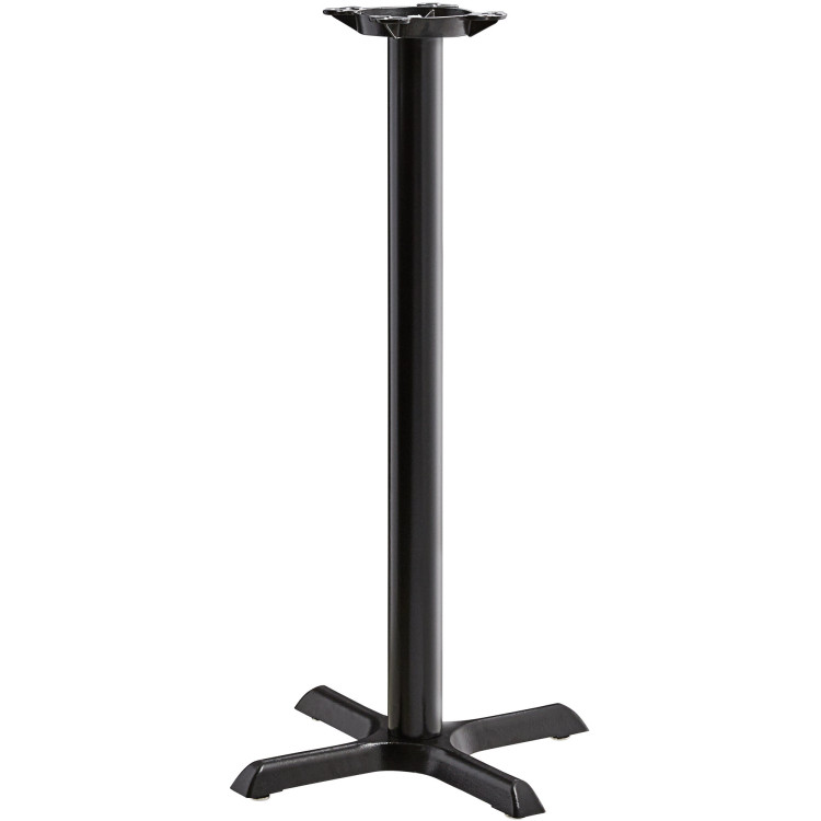 Black Table base 22x22'' Bar height Sandtex coating - CET2222BARH