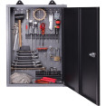 Professional Grey and Black Wall Mounted Tool Cabinet with Key 400x200x600mm - CETC001