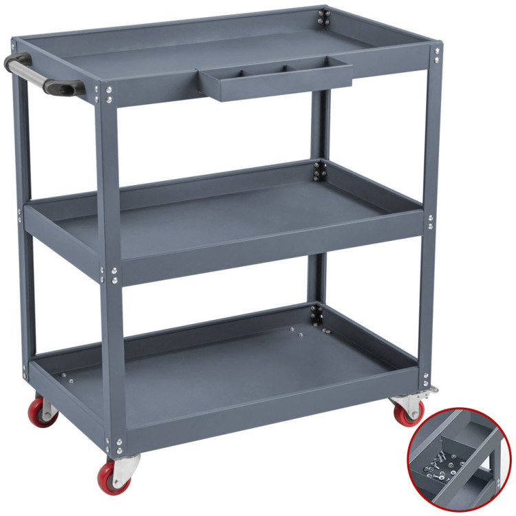 3 Tier Trolley Cart 750x355x730mm Steel - CETC3