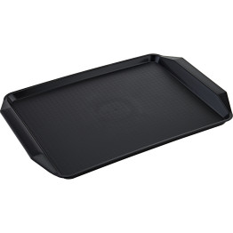 Serving Tray Polypropylene Rectangular 430x305mm Black - CETF0003 Serving Tray Polypropylene Rectangular 430x305mm Black - CETF0003