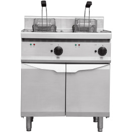 Professional Free standing Fryer Electric Twin tank 2x20 litres 24kW - CETHE7F1818M