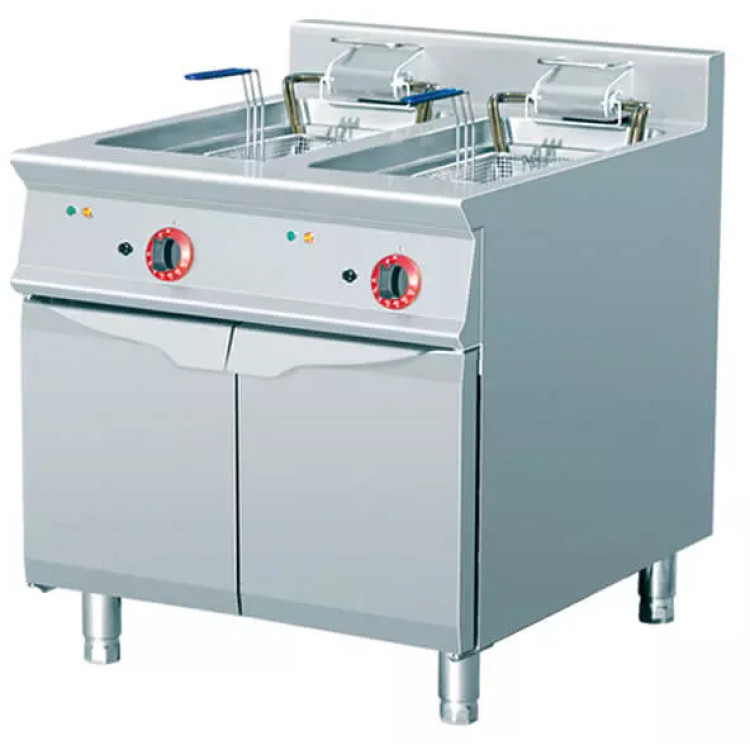 Heavy Duty Free standing Fryer Electric Twin tank 2x28 litres 24kW - CETHE9F2828M