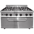 Professional Gas range 6 burners 30kW Gas oven 5.8kW - CETHG7F6PWFG1