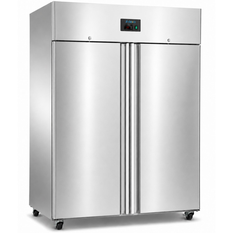 1476L Commercial Freezer Stainless Steel Twin Door Upright Cabinet GN 2/1 Ventilated Cooling 1480×830×2010mm | CaterEq CETHL1410BTEC