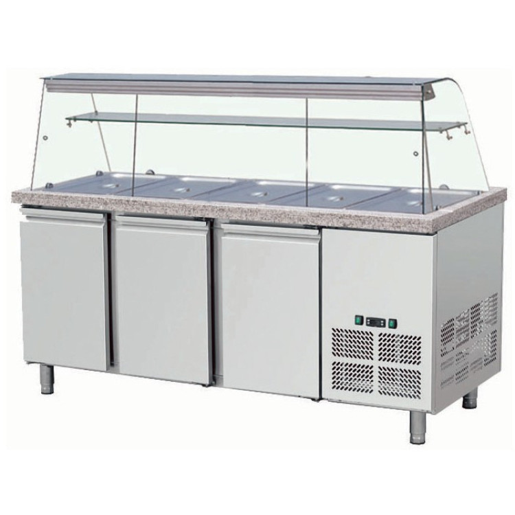 Refrigerated counter with display 5xGN1/1 - CETHSAI188