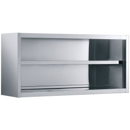 Wall cabinet Open Stainless steel Width 1000mm Depth 400mm - CEVWC104