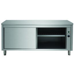 Professional Heated Cupboard Stainless steel Sliding doors Width 2000mm Depth 600mm - CEVTC206W