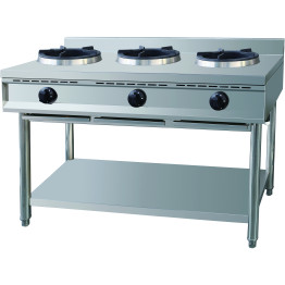 B GRADE Professional Gas Wok Stove on Open base 3 burners 3x10kW - THZ3 B GRADE 